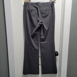 Express Editor Gray Straight Leg Pockets Career Pants Bottoms 10L Long Dress